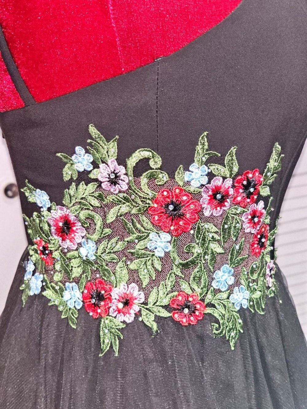 NWT Blondie Nites Stacy Sklar Dress 3 Embroidered Floral Fairycore Sz 7 169 - Picture 7 of 14